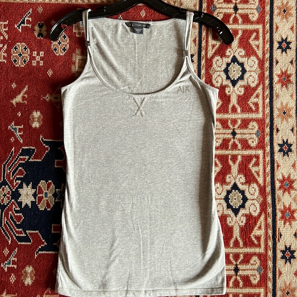 Armani Exchange gray tank top.M. Brand New, no tag.100%cotton.Has A/X detailing